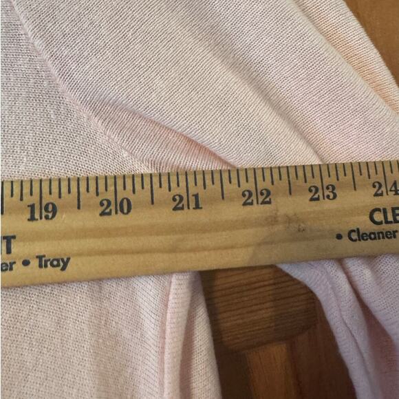 J. Jill L Pink Linen blend open front Cardigan Classic Linen blend - Picture 7 of 8